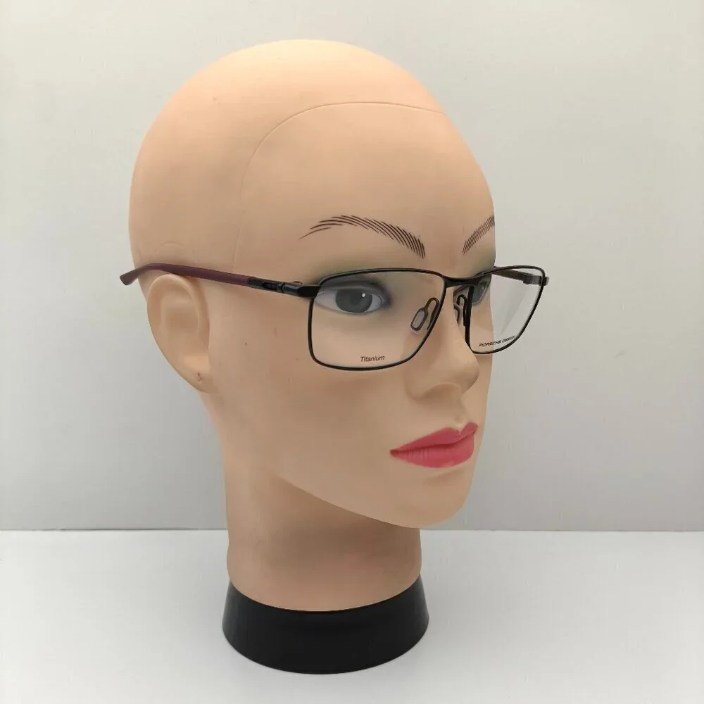🕶️Made in Italy! Porsche Design P8766 Pol.Black Eyeglasses 56/16 140 /EUM157🕶️